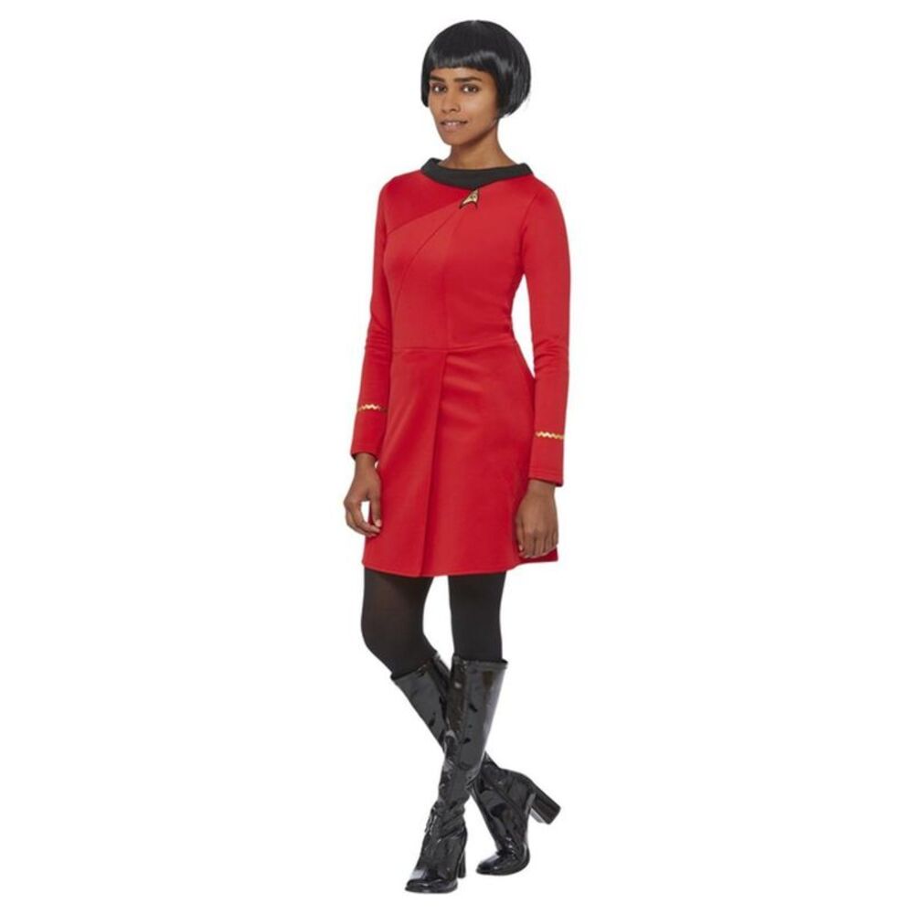 Star Trek Womens/Ladies Original Series Operations Uniform Costume Dress / Red